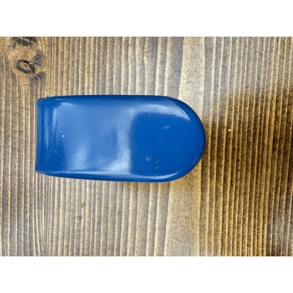 Vintage Ecolbur No 247 Hole Punch NOS Blue Metal Single Paper Punch w Box - Picture 9 of 15